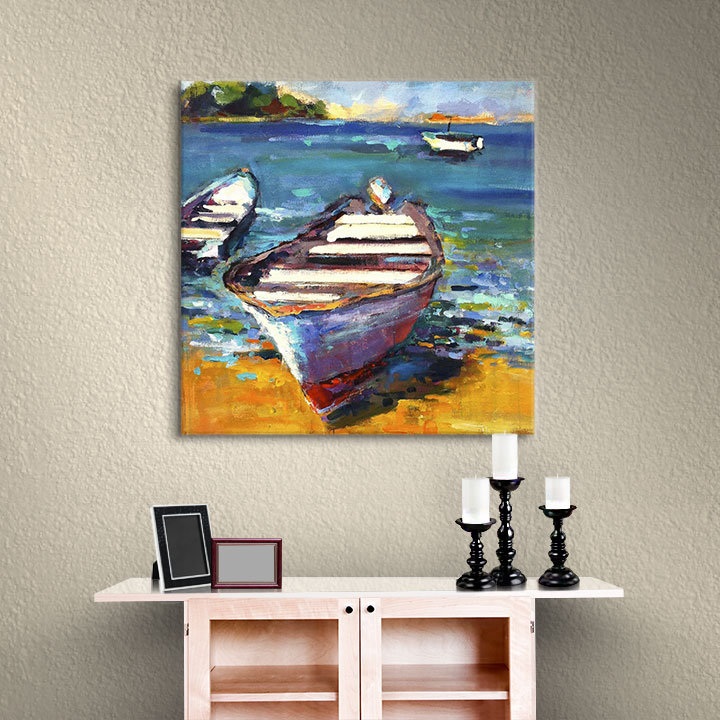 Bay Isle Home Wrapped Canvas Print & Reviews Wayfair